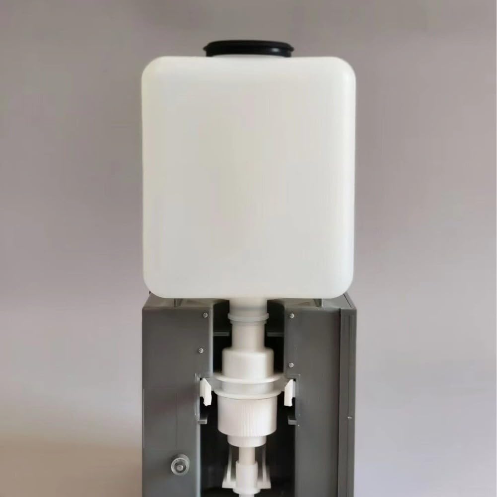 Dispensador de jabón sin contacto Cabeza de bomba ABS Espray por goteo (B) | Construcción de ABS gris, resistente al agua, diseño ligero, 26 cm de longitud, estilo minimalista moderno