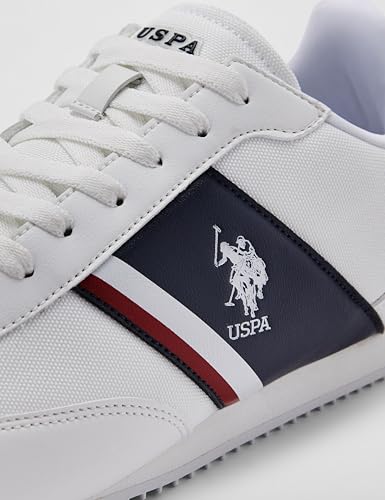 U.S. POLO ASSN. USPA Adler 4.0 Off White Casual Sneaker, UK 9 - Image 7