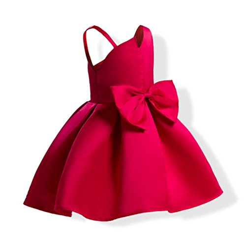 YuanDian Bambina Grande Bowknot Tinta Unita Senza