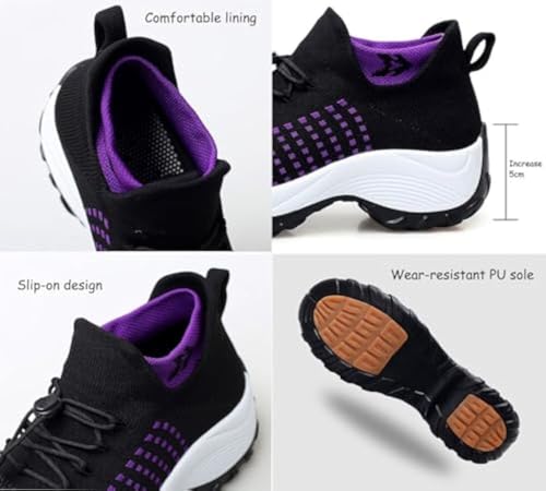 Generic Women's Comfort Wear Orthowear Shoes, Orthopedic, Plantar Fasciitis, Black, One Size2