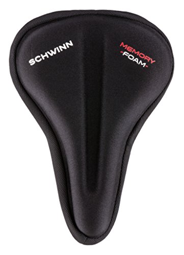 Schwinn Comfort Bike Saddle, Seat Cover, Foam, Black