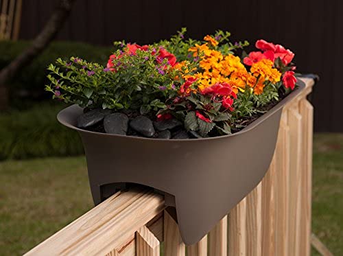 Amazon.com: Bloem Modica Deck Rail Planter 24