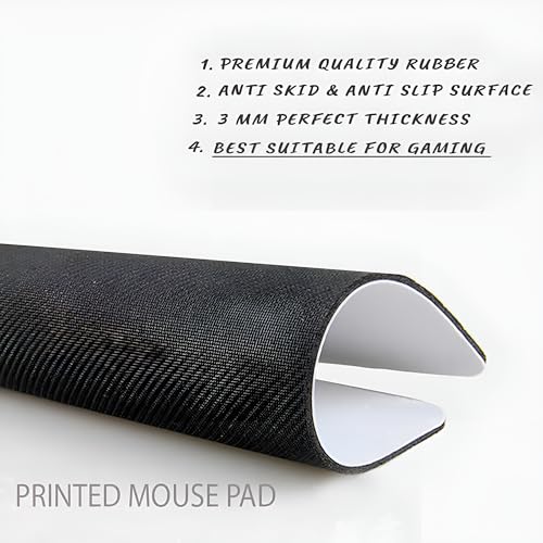 Image of MS ART & CRAFT Anime Gaming Mouse Pad, Dragon Ball Super Design, Dual-Color Theme Best for Computer, PC, Laptop (Model 1)