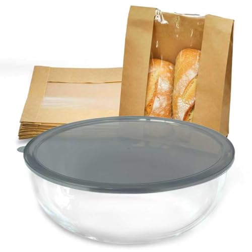 6.3Qt Glass Mixing Bowl with Lid