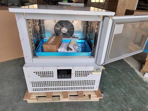 Image of Kolice 5-Tray Commercial Blast Chiller -40F | 130L Stainless Steel Heavy Duty Shock Freezer with AI Controller | Flash Freezer for Bakery Frozen Dough, Restaurant, School Kitchen | 1100W, 110V