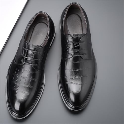 Mens Breathable Leather Lace Up Oxford Dress Shoes Wingtip Brogue Business Casual Comfortable2