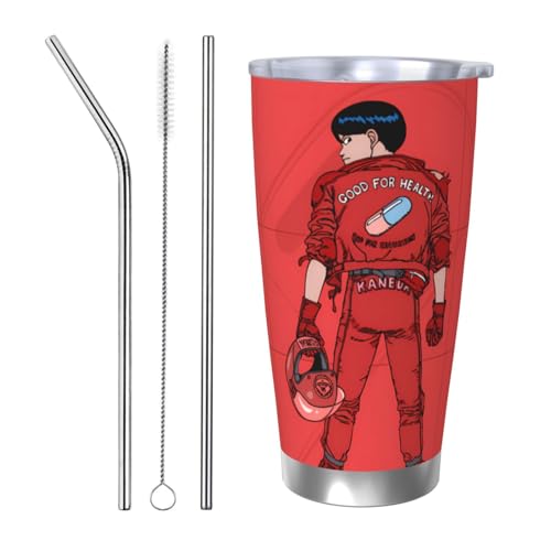 AKIRAAL1 ^u[ bN  J[Jbv 600ml ^fM ۗ ۉ ԗp @r R[q[Jbv RrjJbv Xg[t ӂt AEghA jp Straw Three-piece Set