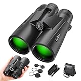 Jumelles HD 12x42 pour adultes et enfants, super lumineuses haute puissance avec grande vue, vision nocturne claire à faible luminosité, BAK4, l'observation des oiseaux, l'observation des étoiles