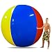 Popsport 6 Feet Tall Beach Ball Inflatable Soccerball 12FT Pole-to-Pole Inflatable Beach Ball Pool Party Balls for Adults and Kids (180cm Beach Ball)