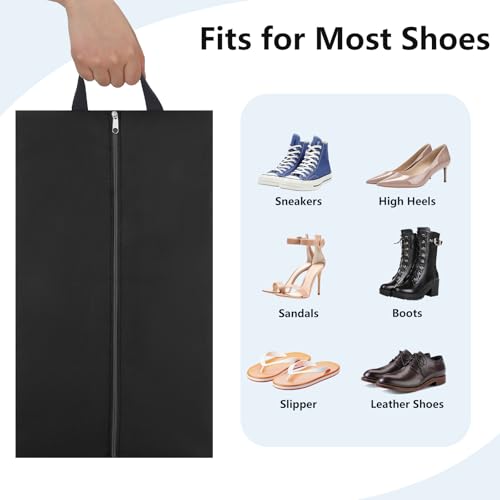 Shoe Bags for Travel, 6 Pack Large Oxford Fabric Portable Travel Shoe Bag with Zip for Storage and Packing Vacation Essentials4