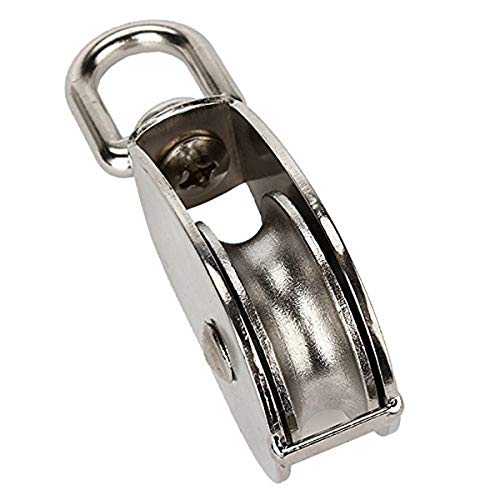 Window Roller Stainless Steel 304 Single Wheel Swivel Pulley Block Loading Lad-Sale - (Inner Diameter: 8mm)