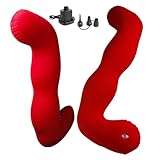 抱き枕 オナホール挿入口付き-オナホ固定クッション セックス枕 セックス クッション【インフレータブル】オナホ 固定 体位補助枕 大人のおもちゃ 収納便利 横向き寝用の枕に偽装 耐荷重 体位クッション 自動空気ポンプ付き 男性用、女性用アダルトグッズ バレない ディルド 固定 インフレート式 長枕 高反発 軽量 洗える 多用途 体位サポート エアークッション 無料の電動エアポンプ 112*50*17cm (クッションベージュ)