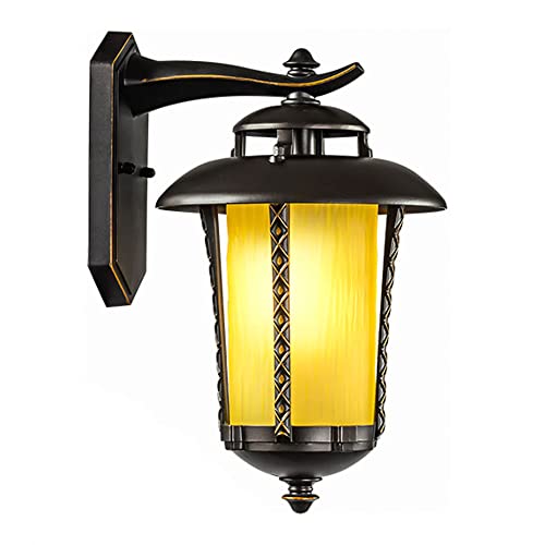 CHUNGYANG E27 Exterior IP43 Impermeable Exterior Decoración Pared Aplique De Pared, Jardín Villa Patio Lámpara De Pared Accesorio, Puerta Vintage Balcón Iluminación Exterior Lámpara De Pared Luminaria Cover