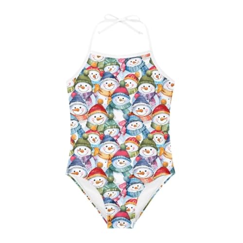 Image of Christmas Holiday One-Piece Swimsuits Beach Swimwear Bathing Suit for 3-10 Years Girls