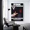 PinkPantheress Heaven Knows Print Album Cover Signed Limited , Music Album Cover ,Pop Hip Hop Rap Singer Star Music Poster Aesthetic Canvas Wall Art for Girl And Boy Teens Dorm Decor 12x18inch(30x45cm #2