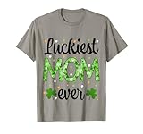 Photo Gallery st patrick s day luckiest mom ever shamrock clover mama maglietta Photo Gallery st patrick s day luckiest mom ever shamrock clover mama maglietta