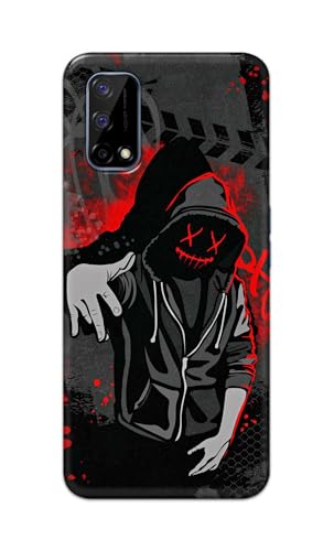 Image of Printed Hard Back Cover for Realme Narzo 30 Pro 5G Back Cover (Hoodie Rapper) -190724(EA)
