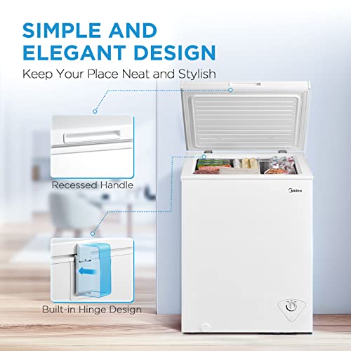 Midea MRC050S0AWW Chest Freezer, 5.0 Cubic Feet thumb #5
