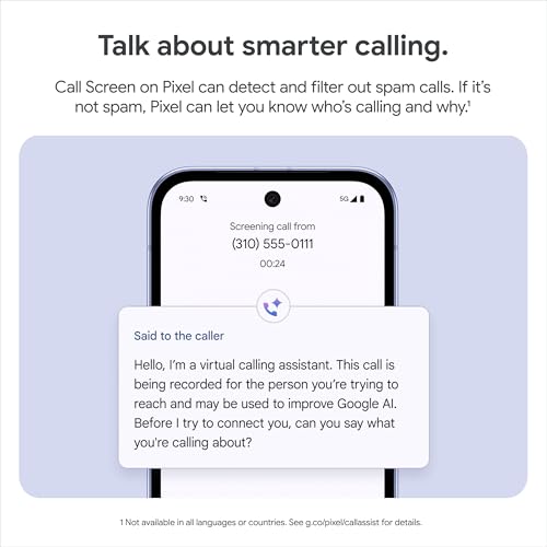 Image of Google Pixel 9a, 128GB, Iris - Unlocked (Renewed)