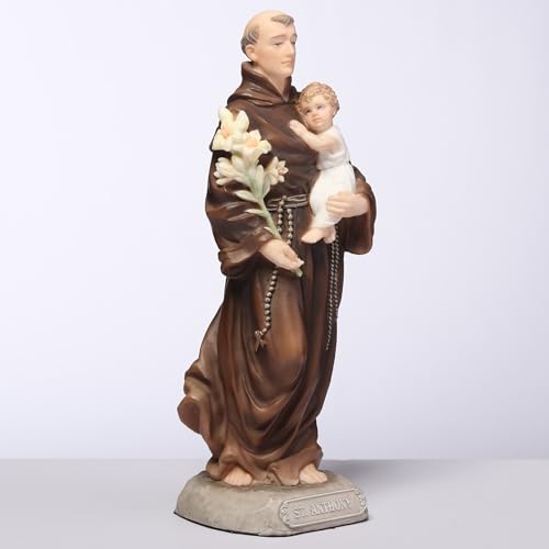 Estatua Saint Anthony con Niño Jesús 6.25 pulg miniatura 4