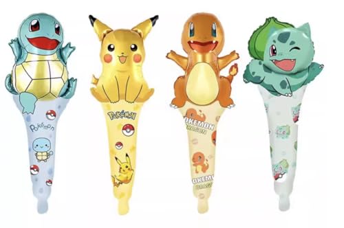 Pokémon Fournitures de fête | 15+ ans (Mélange 1, 12 x Ballons en aluminium à coller)