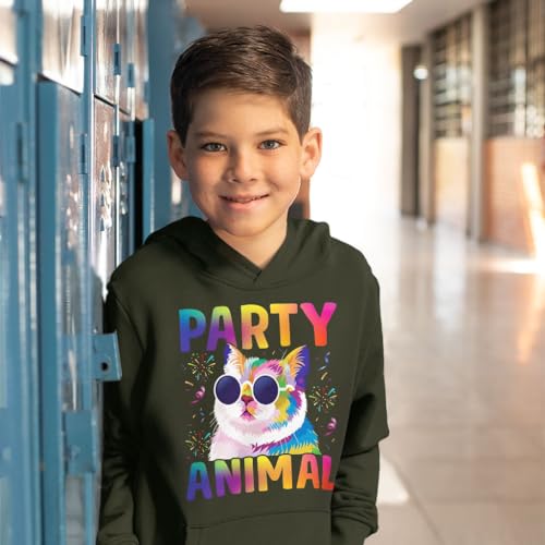 Party Animal Cat Kids' Hoodie - Party Themed Clothing - Party Animal Clothing3