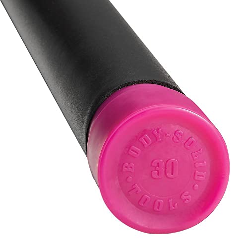 Body-Solid Rubber Padded Weighted Bar - Stretching Weight Exercise Bars for Physical Therapy, Body Toning, Aerobics, Yoga, Pilates