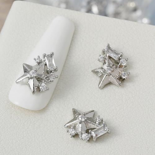 ダングルネイルチャームちょう結びネイルアートチャームネイルラインストーンチャームジルコンスターネイル宝石ネイルアートの装飾爪