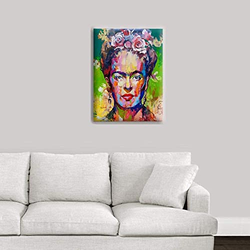Wall Art Canvas Schilderij Frida Kahlo Portret Moderne Abstracte HD Prints Foto Mooie Vrouwen Portret Poster Grafische voor Woonkamer Thuis decor,30x40cm - Afbeelding 5