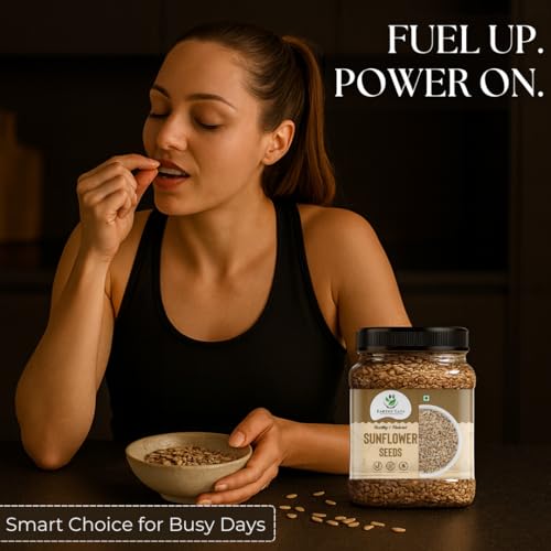Image of Earthy Eats Premium Raw Sunflower Seeds for Eating 400gm | Premium Natural Seeds for Eating, Snacking, Salads, Baking & Cooking | Healthy Diet Food Snack Fresh Crunchy & Versatile Ingredient