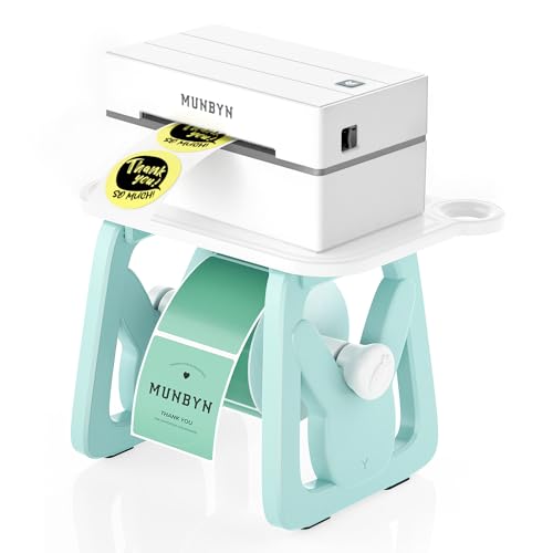 MUNBYN 3-in-1 Label Holder for Rolls & Fanfold Labels