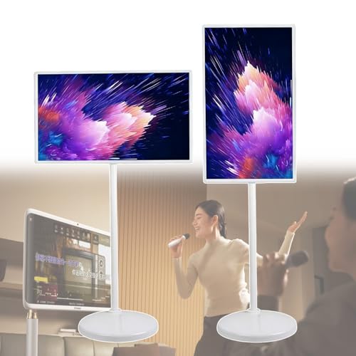 Image of 21.5 inch /24 inch /27 inch /32 inch Commercial LCD Touchscreen Monitor, Digital Signage Display, Android 12 /13, Adjustable Stand, Long-Lasting 7800 /8000 /15000mAh Battery