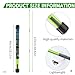 CAITON Golf Alignment Sticks, 2 Sets 48inch Golf Alignment Aid Practice Rods, Golf Training Aid to Improve Golf Swing, Putting Posture, with Storage Tube