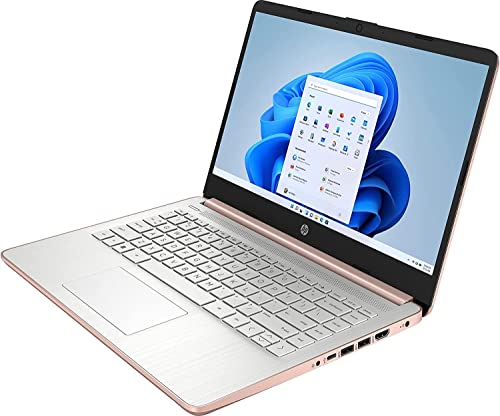 Hp Stream 14" Pink Laptop, Intel Celeron N4120, Office 365 1-Year, 4Gb Ram, 192Gb Storage(64Gb Emmc+ 128Gb Microsd), 11Hr Battery Life, Bluetooth, Wifi, Hd Webcam, Hdmi, Rose Gold, Windows 11 S #TOP5