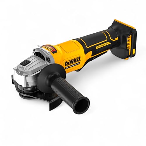 DEWALT DCG408N - Amoladora angular inalámbrica de iones de litio XR de 18 V sin escobillas de 125 mm con cuerpo de interruptor de paleta solo