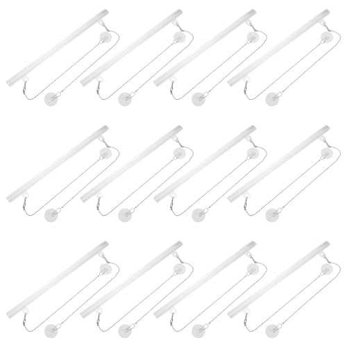 BESTYASH 12 Set Porta Poster con Ganci e Catene Asta Appendiposter per Striscioni Espositore per Insegne Negozio e Supporto per Quadri e Pittorici