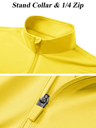Tacvasen Uv Protection Shirts Women Quick Dry Tops Breathable Sun Protection Shirt Upf 50+ Tee Yellow, 2Xl #TOP4
