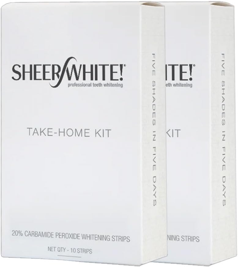 Sheer White Teeth Whitening Strips (Double Pack) (Double Pack)