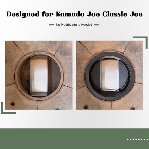 Cajón deslizable para cenizas Vankey para Kamado Joe Classic Joe miniatura 4