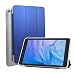 Produktbild Hülle für 8-Zoll-Tablet, kompatibel mit CWOWDEFU 8-Zoll-Tablet F80W Slim White TPU Back Protective Case Tri-Fold Full Back Cover Translucent White + Blue