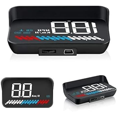 Car Head Up Display, Car Truck OBD2 HUD GPS Speedometer, iKiKin M7 Dual Mode Windshield Projector Car HUD Display for All Cars and Trucks Cover