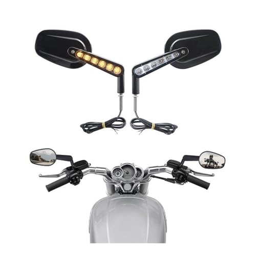 Retrovisores Manillar Moto con Intermitentes en Acabado Retro VROD 2