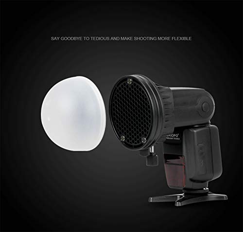 Triopo Magdome Color Filter Reflector Honeycomb Diffuser Ball Photo Accessories Kits For Godox Yongnuo Flash Replace Ak-R1 S-R1,Compatibility For Godox Yongnuo Triopo Etc. Square Flash #TOP3
