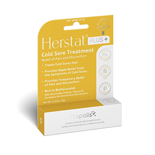 Herstat Plus + Cold Sore Treatment - Comes With Free Lip Care Stick #TOP1