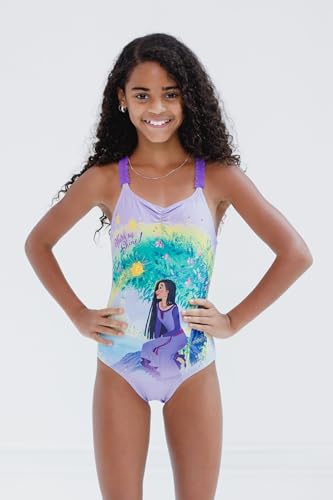 Disney Wish Girls UPF 50+ One Piece Bathing Suit Toddler to Big Kid4
