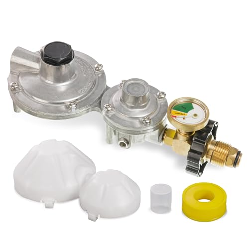 BlueStars POL Propane Regulator with Gauge