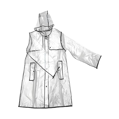 Imperméable transparent femme avec capuche veste de pluie