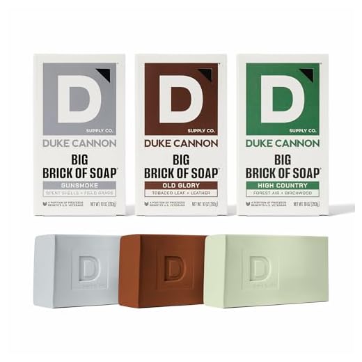 Duke Cannon Supply Co. Big Brick of Soap Bar - Frontier 30, Variety-Pack - Extra Large, Masculine Scents, 10 oz (Pack of 3)