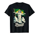 Photo Gallery brasile cristo redentor statua e bandiera landmark art maglietta Photo Gallery brasile cristo redentor statua e bandiera landmark art maglietta