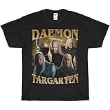 ZHXWE Vintage Daemon Targaryen 90sStyle Mens T-Shirt, Matt Smith Shirt, Daemon Targaryen11650 Size S